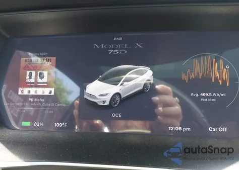 2017 Tesla Model X 100D/75D/90D from USA, damaged, VIN 5YJXCBE25HF078198